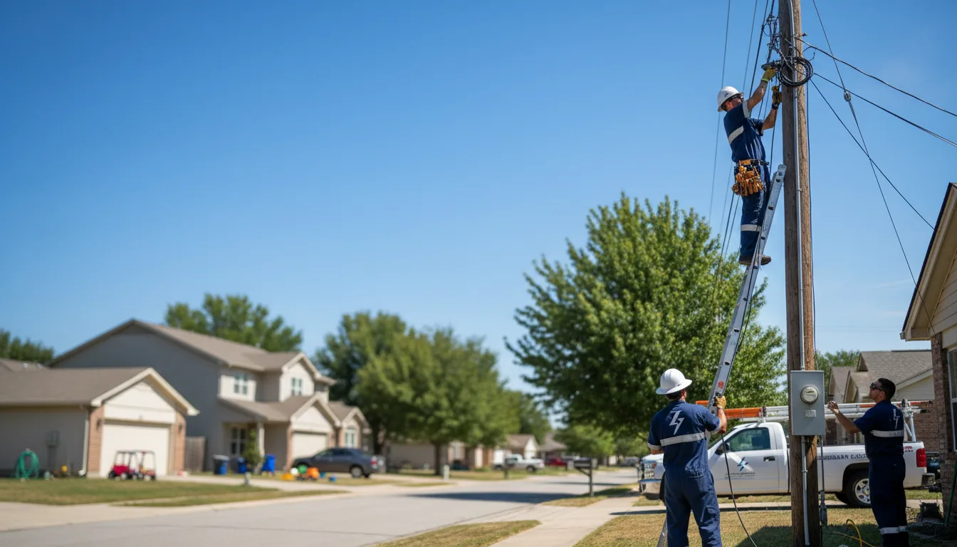 Residential electrician providing installation services in Glenwood, IA